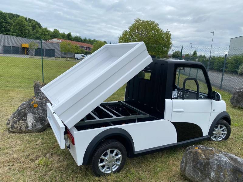 petit utilitaire avec benne basculante 