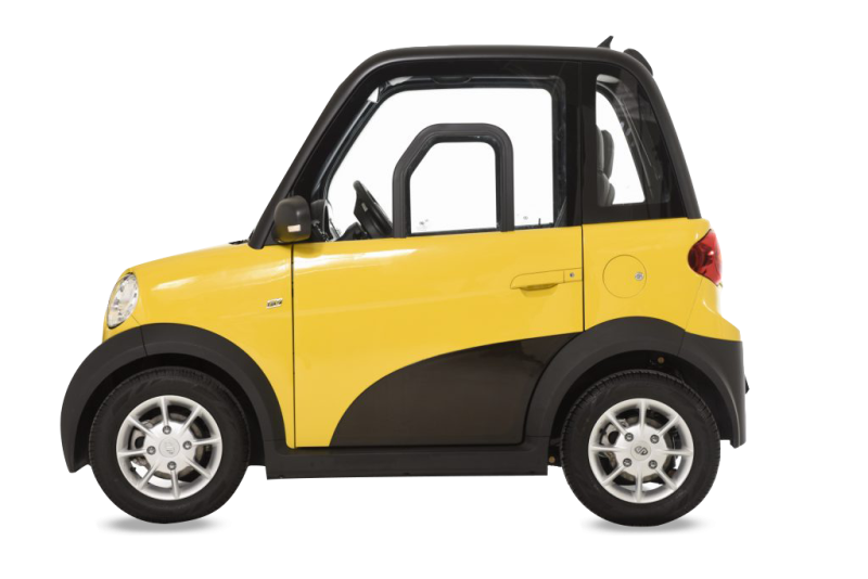 LATERAL DE LA CITY FUN JIAYUAN QUADRICYCLE CAT2GORIE L6E DISTRIBUE PAR LE GROUPE ASPP e-TECH 