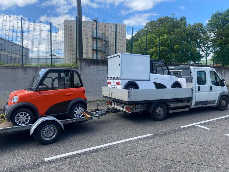 Mini voiture electrique pour remorque permis B