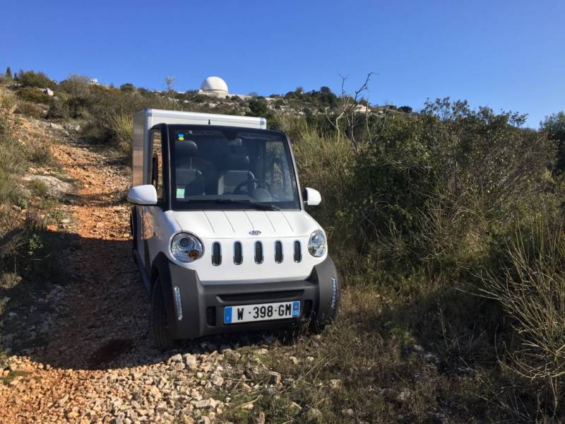 camion electrique sans permis tout terrain homologué route 