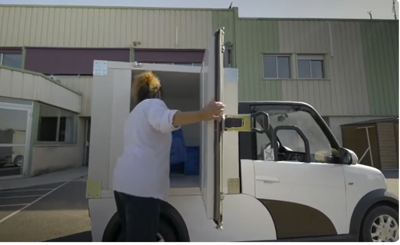 véhicule isotherme electrique pour livraison a domicile